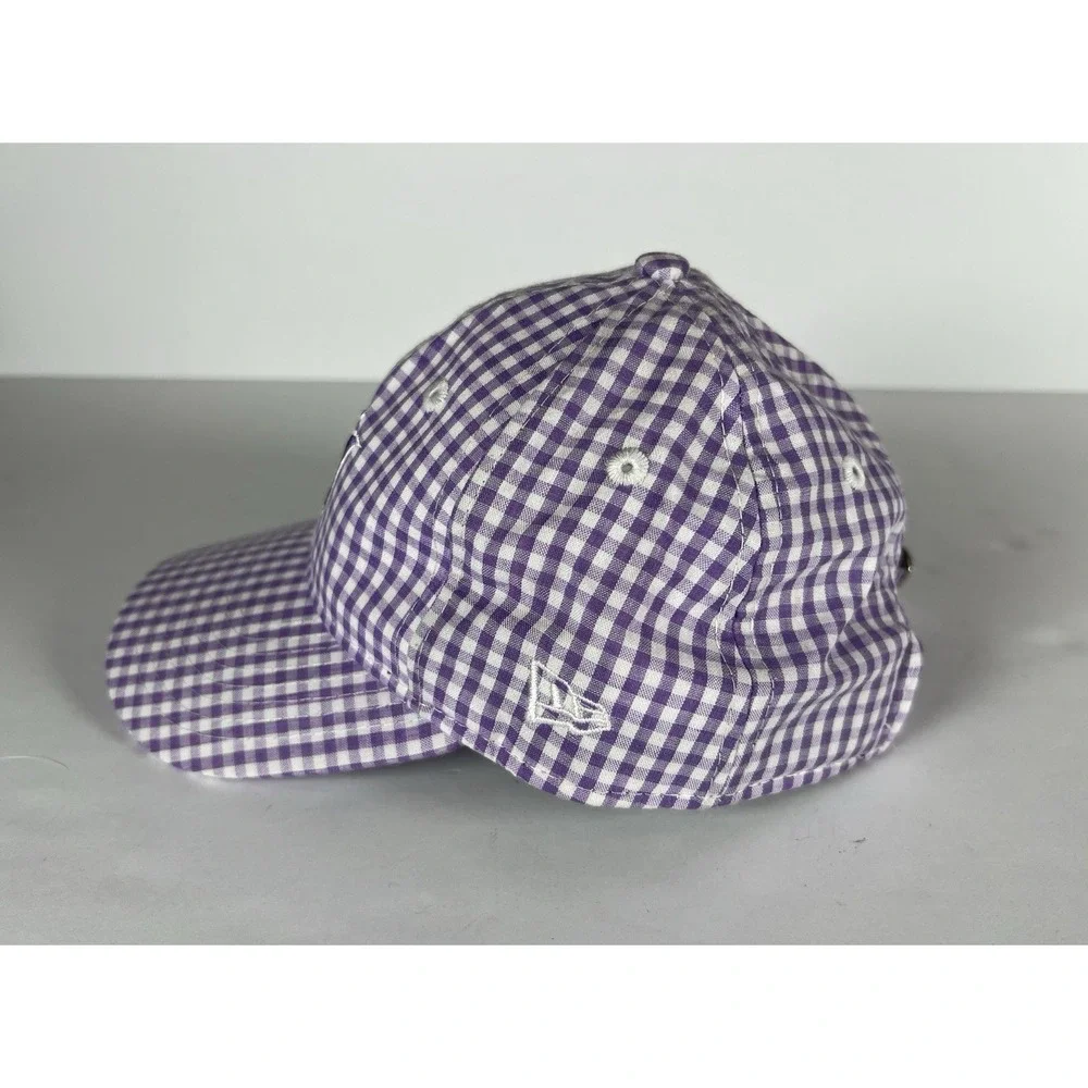 New Era‎ Youth Miami Marlins Purple White Checked 9Twenty Adjustable Hat Girls